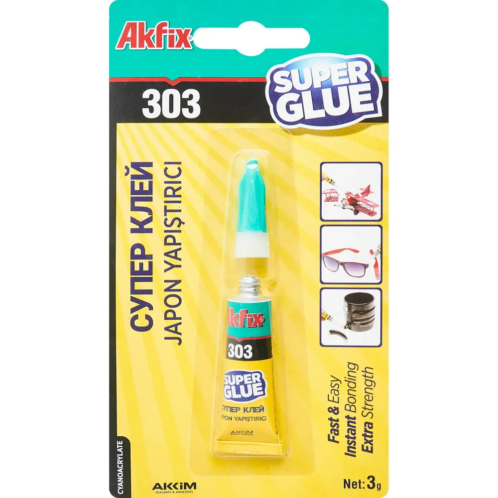 Akfix 303 Супер клей, 3 гр., шт